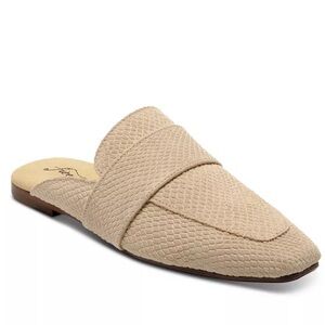 Free People Suede At Ease Loafer Mules in Beige